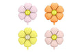 Partydeco Folienballon Gänseblümchen, 45 cm, 4 Stück