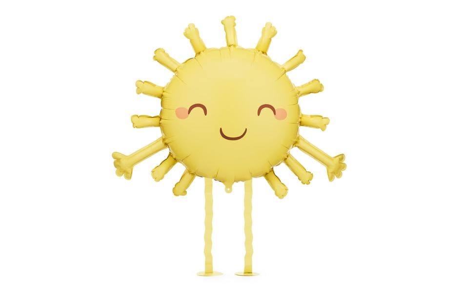 Partydeco Folienballon Sonne