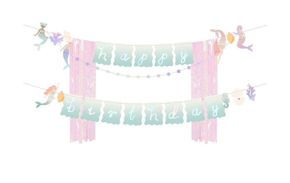 Partydeco Girlande Meerjungfrau