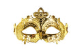 Partydeco Karnevalsmaske, 17 x 9 cm, mit Band, Gold