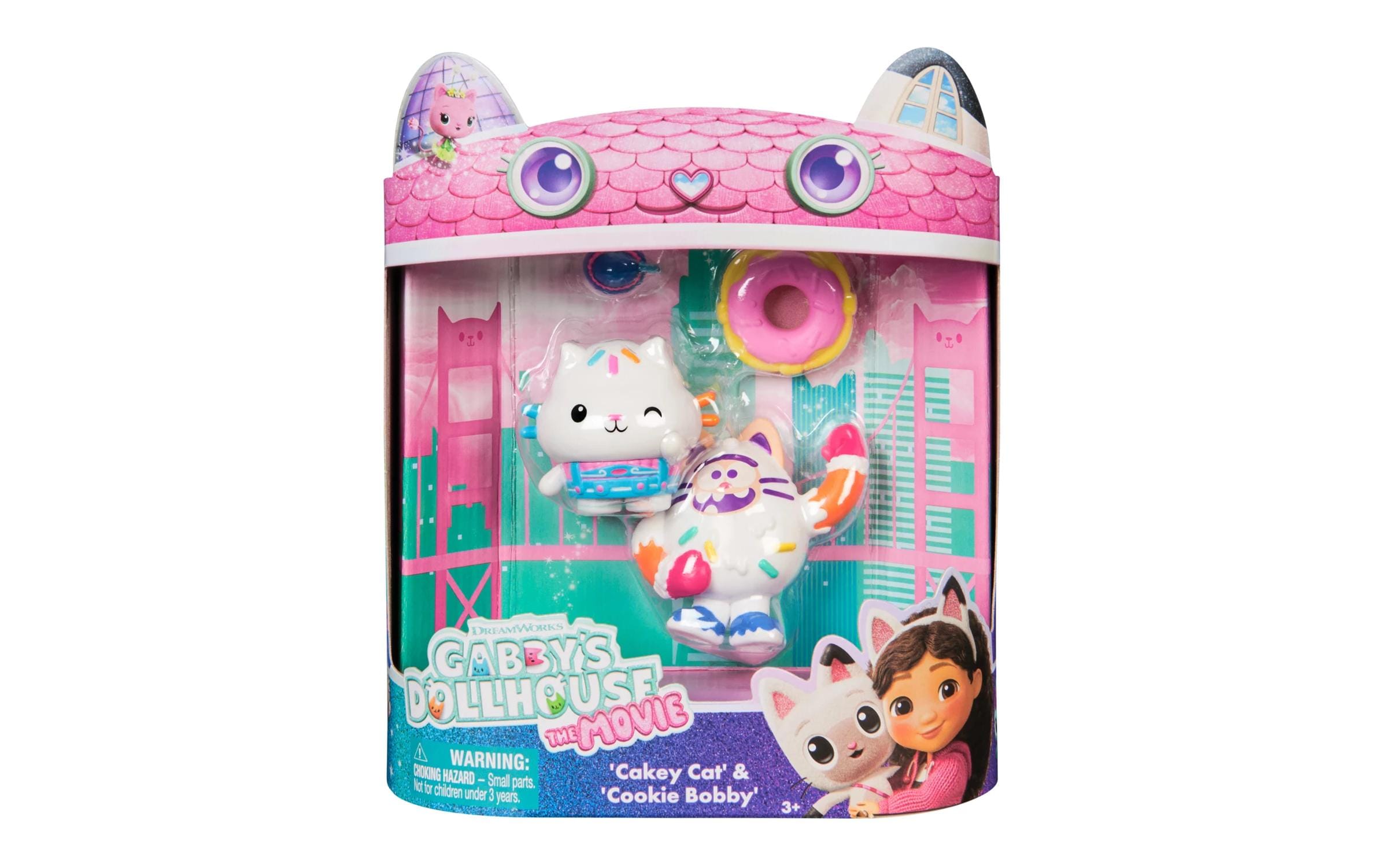 Spinmaster Gabby's Dollhouse The Movie Cakey Cat und Cookie Bobby
