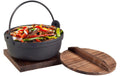 Nouvel Bratpfanne Pfannen-Set Hot Pan 3-teilig cm mit Deckel 18 cm Gusseisen