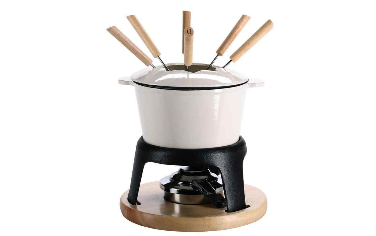 Nouvel Fleischfondue-Set Alpina, Guss, 10-teilig