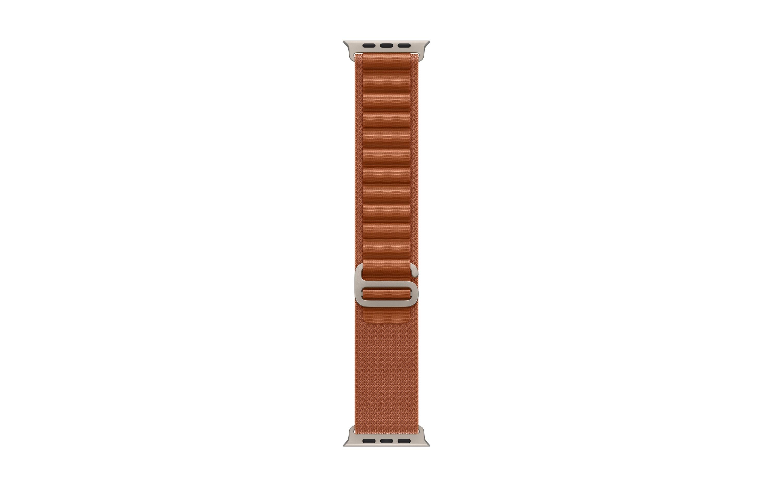 Apple Alpine Loop 49 mm Terra Cotta Natural Titanium Medium