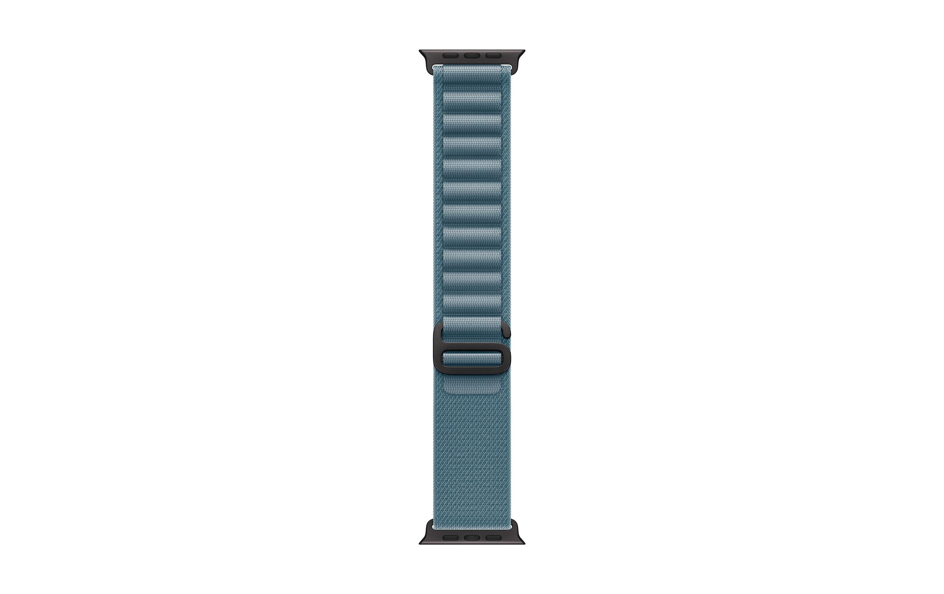 Apple Alpine Loop 49 mm Light Blue Black Titanium Medium