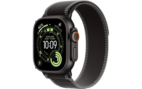 Apple Watch Ultra 3 Black Titanium Black Charcoal Trail Loop M/L