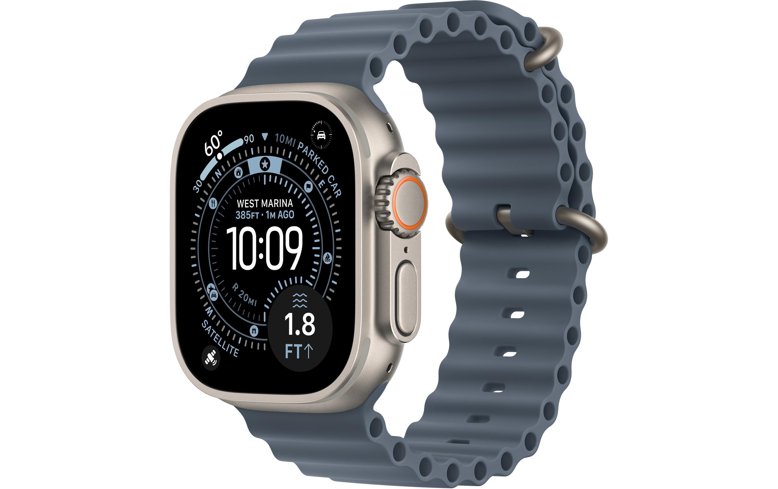 Apple Watch Ultra 3 Natural Titanium Blue Ocean Band