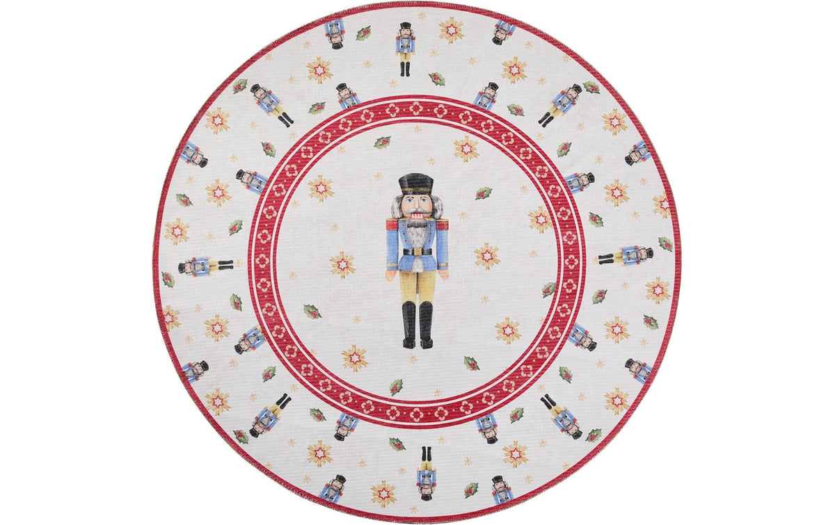 Weihnachtsteppich 160 cm Nussknacker rot von Villeroy & Boch