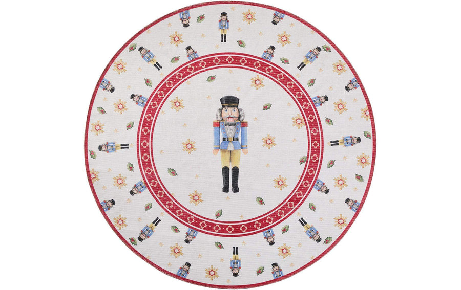 Weihnachtsteppich 160 cm Nussknacker rot von Villeroy & Boch