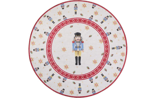 Villeroy & Boch Weihnachtsteppich Nussknacker 160 cm, Rot