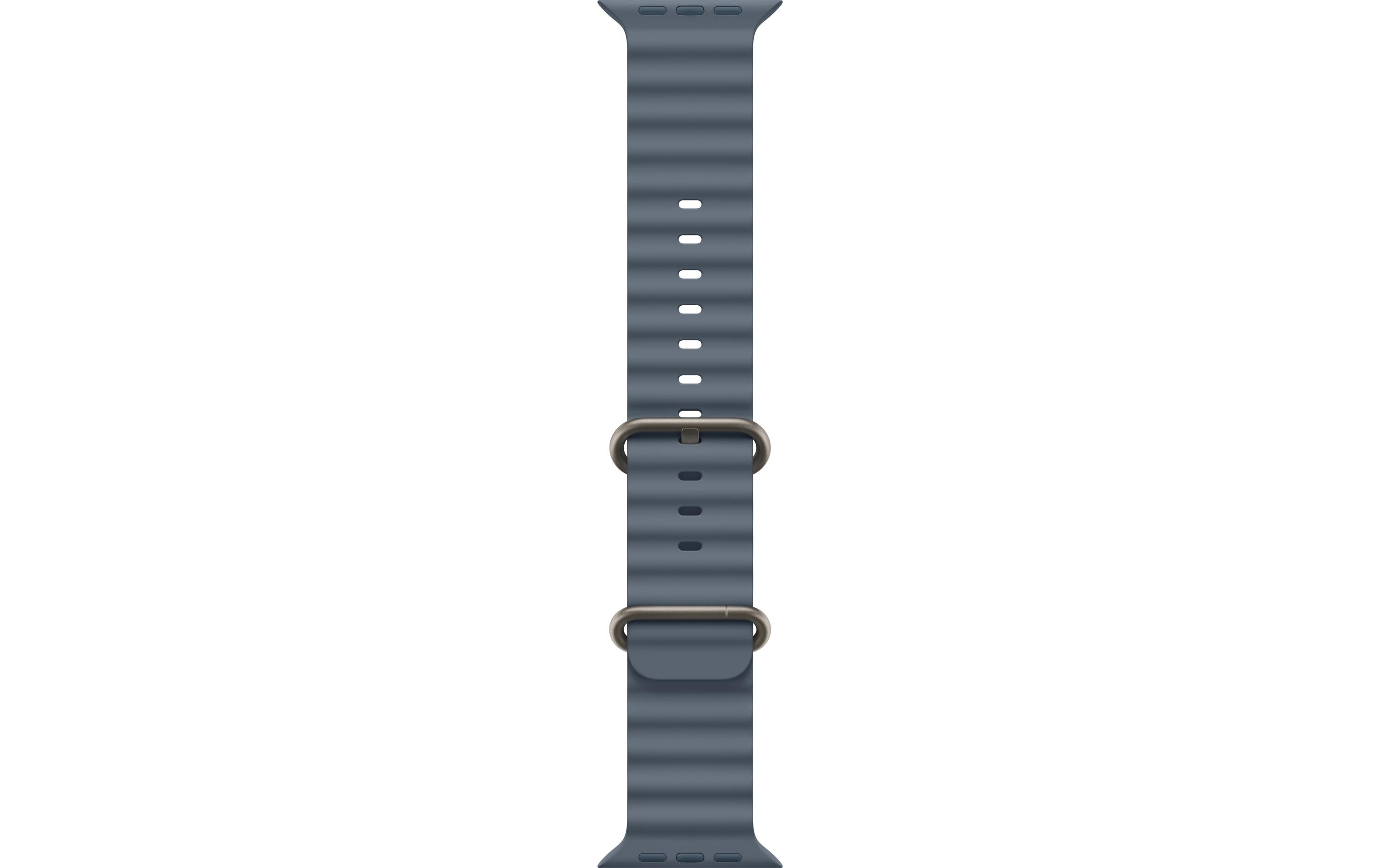 Apple Ocean Band 49 mm Anchor Blue Natural Titanium