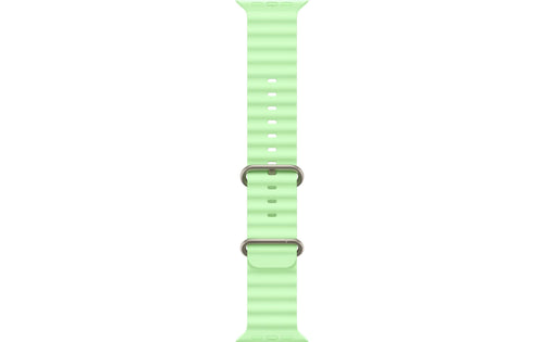 Apple Ocean Band 49 mm Neon Green Natural Titanium