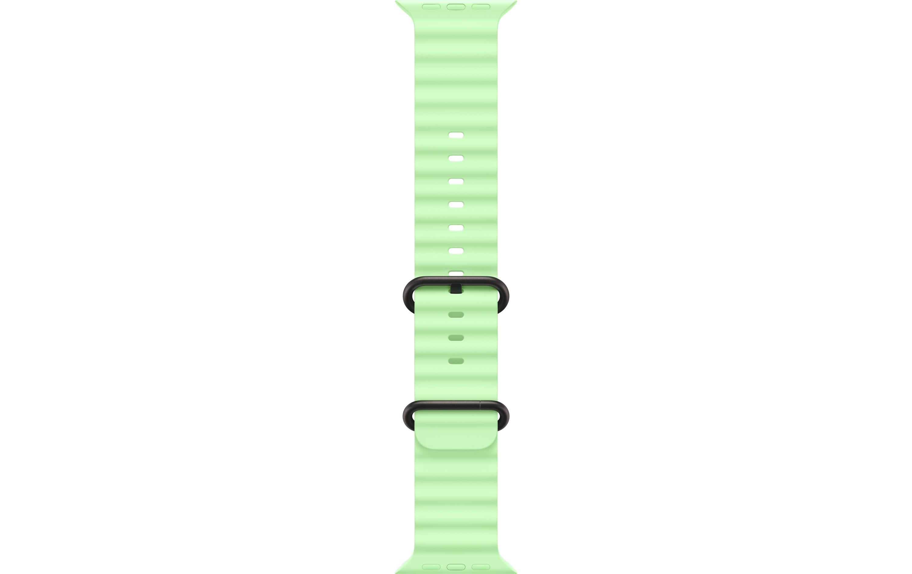 Apple Ocean Band 49 mm Neon Green Black Titanium