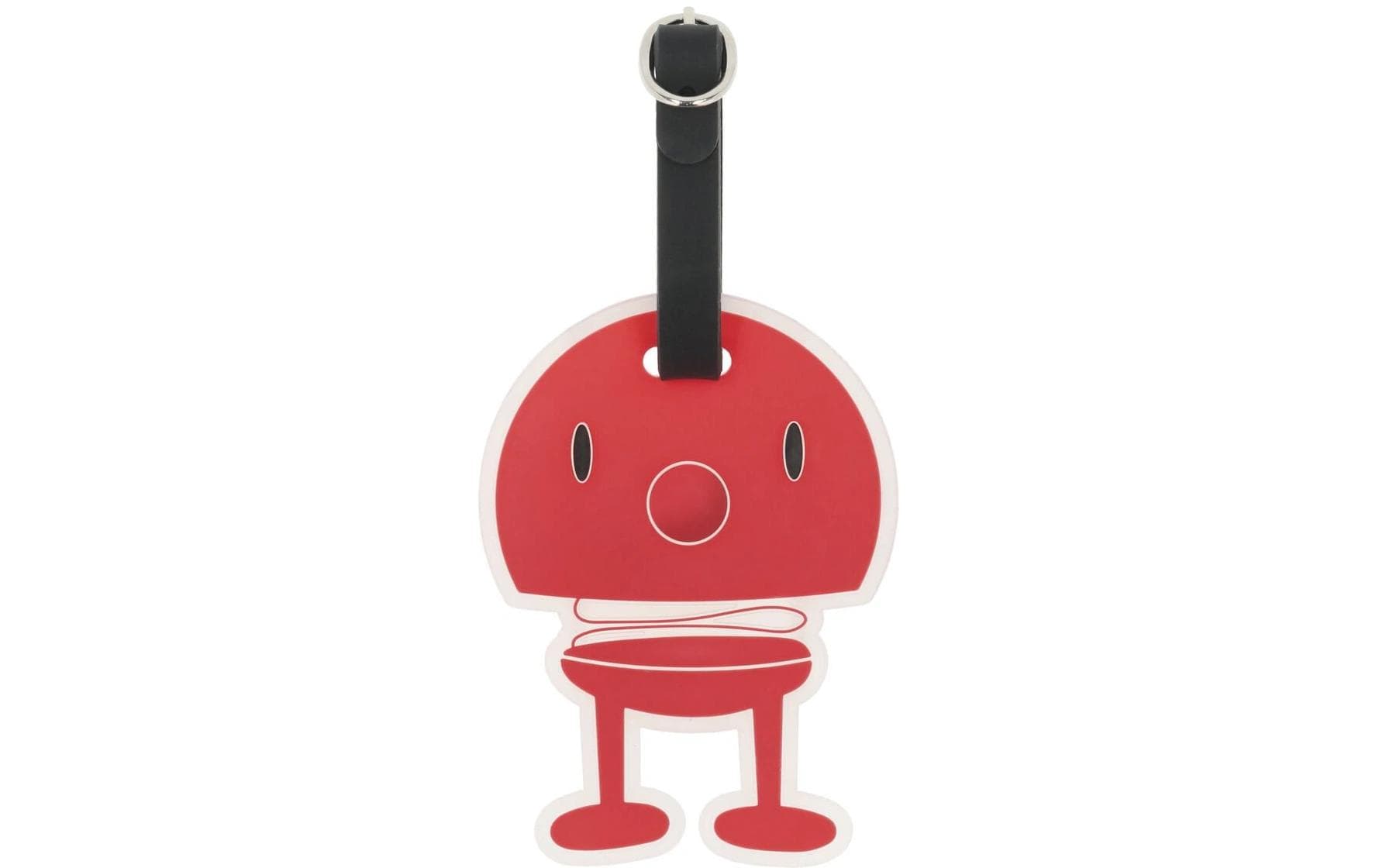 Hoptimist Kofferlabel Schwarz/Rot