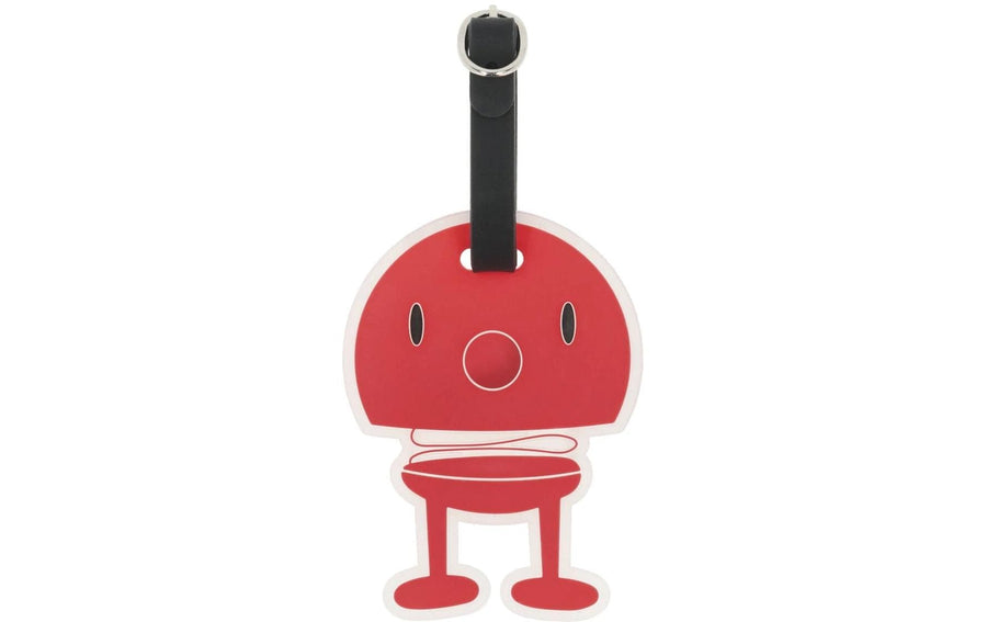 Hoptimist Kofferlabel Schwarz/Rot