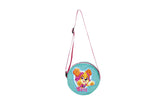 Runde Paw Patrol-Schultertasche in Türkis mit verstellbarem Trageriemen und Skye-Motiv