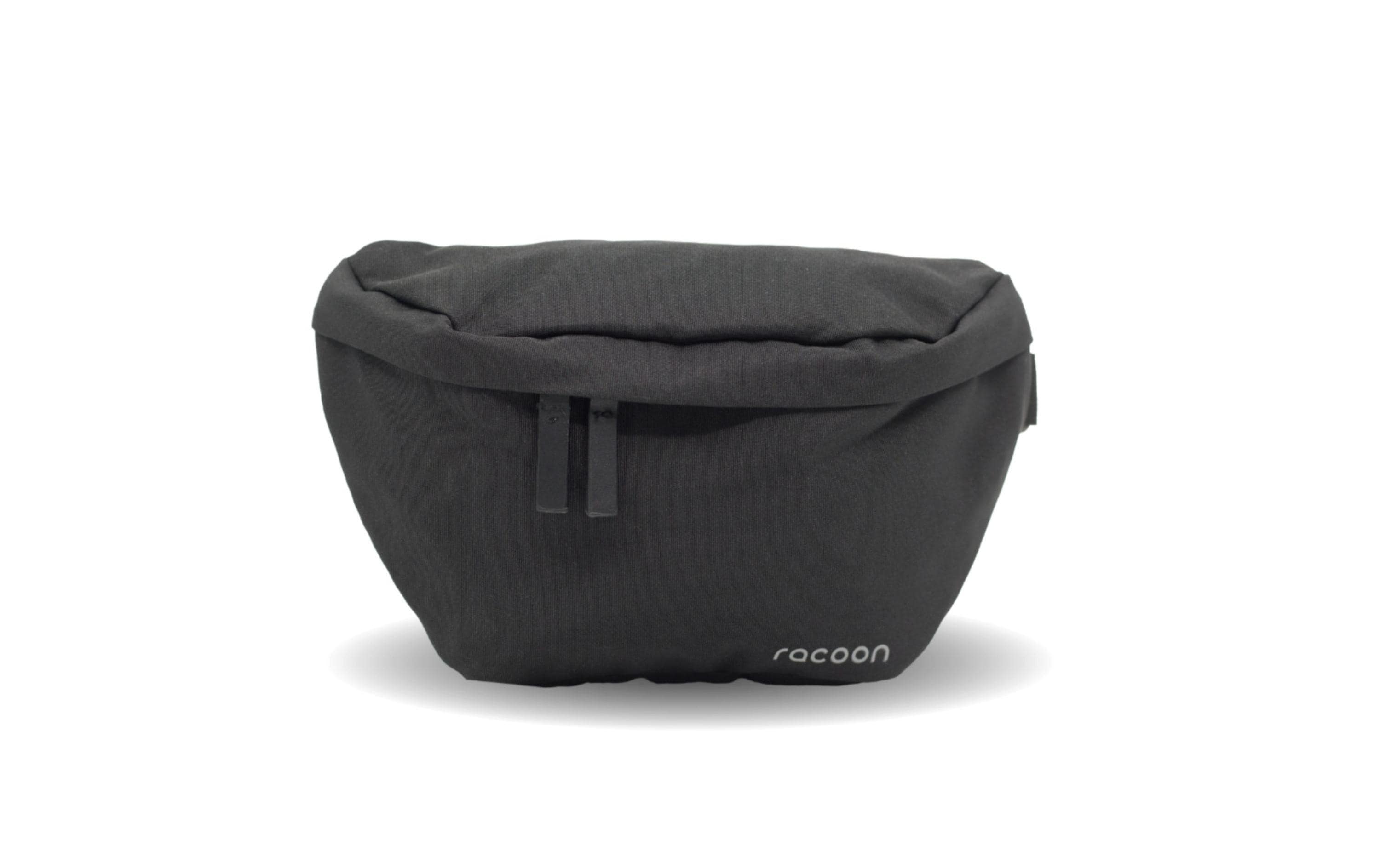 Racoon Bauchtasche Crossbody Bag Schwarz, 25 x 16 cm