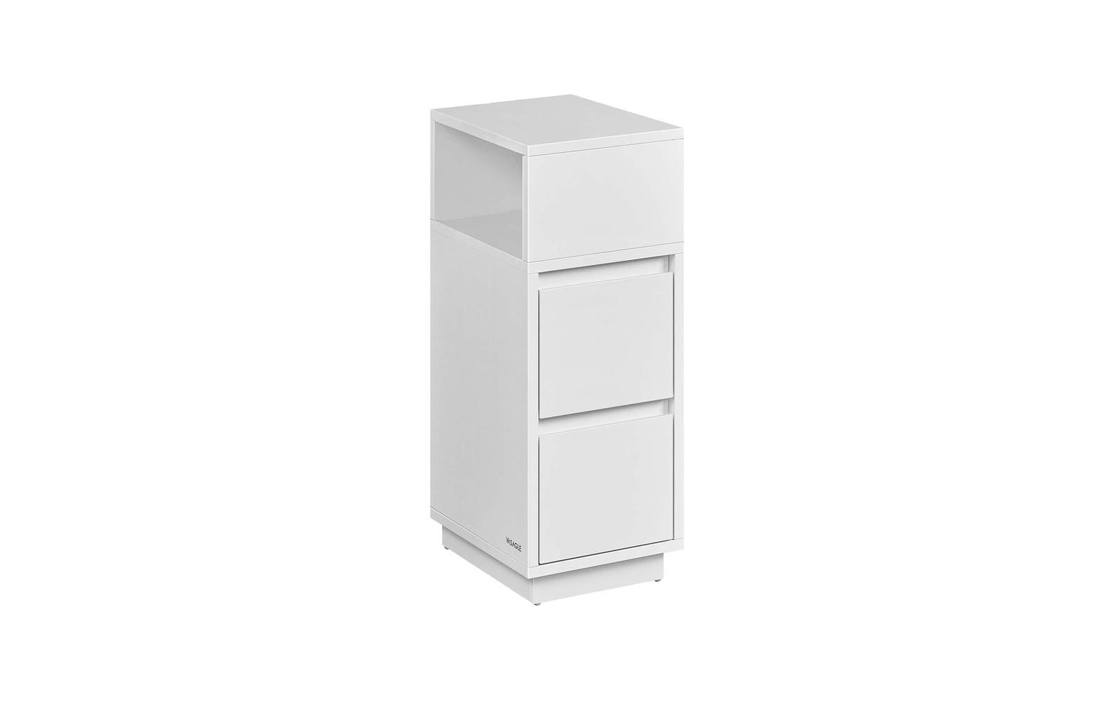 Vasagle Nachttisch mit 3 Schublade Weiss