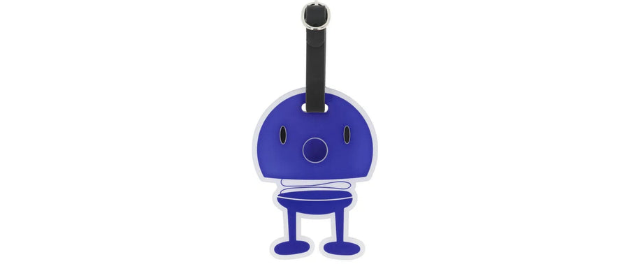 Hoptimist Kofferlabel Blau/Schwarz