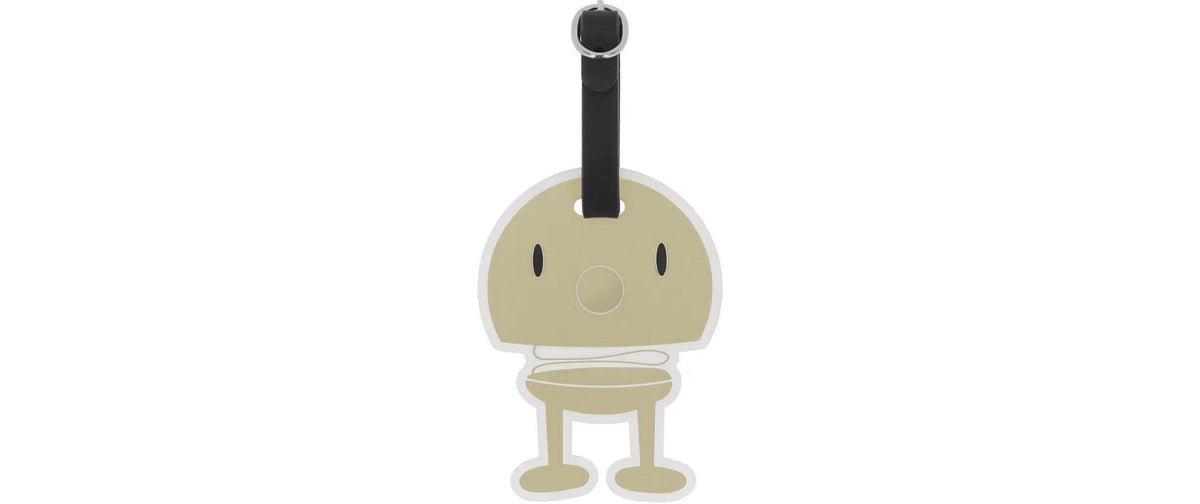 Hoptimist Kofferlabel Schwarz/Beige