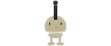 Hoptimist Kofferlabel Schwarz/Beige