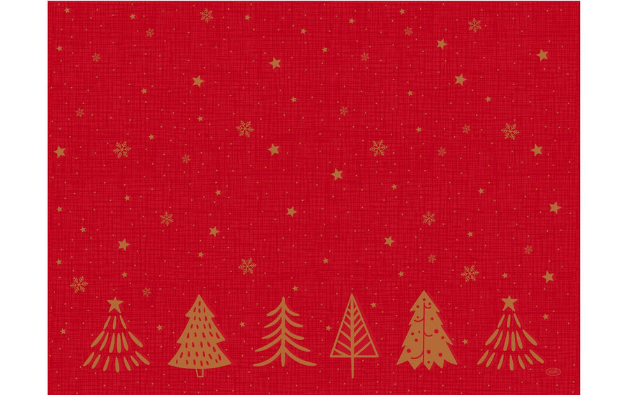 Weihnachten am Tisch Tischset Bio Dunicel Shimmer Trees 30x40cm Duni