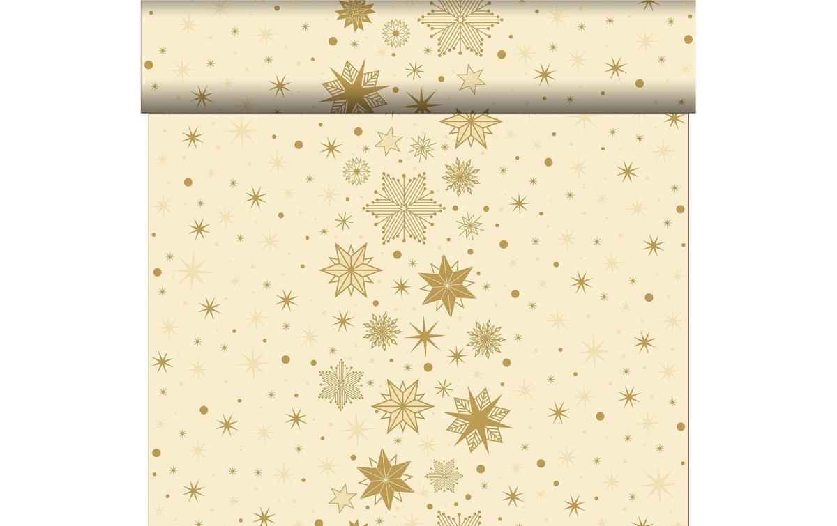 Weihnachten am Tisch Tête-à-Tête Tischläufer Stargazing Cream 24x40cm Duni