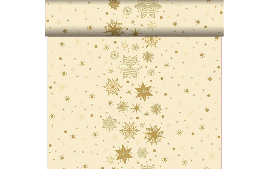 Weihnachten am Tisch Tête-à-Tête Tischläufer Stargazing Cream 24x40cm Duni