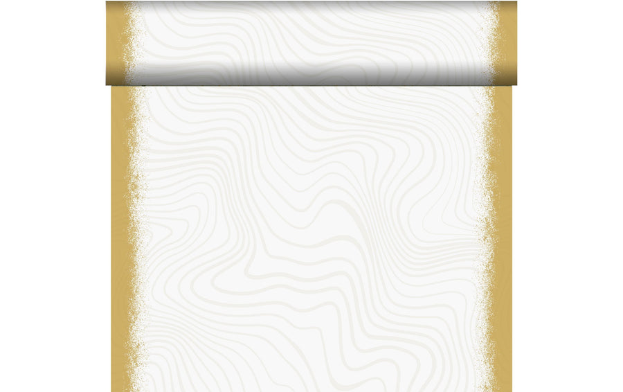 Duni Tischläufer Tête-à-Tête, 0.4 x 24 m, Sparkly White, 1 Stück