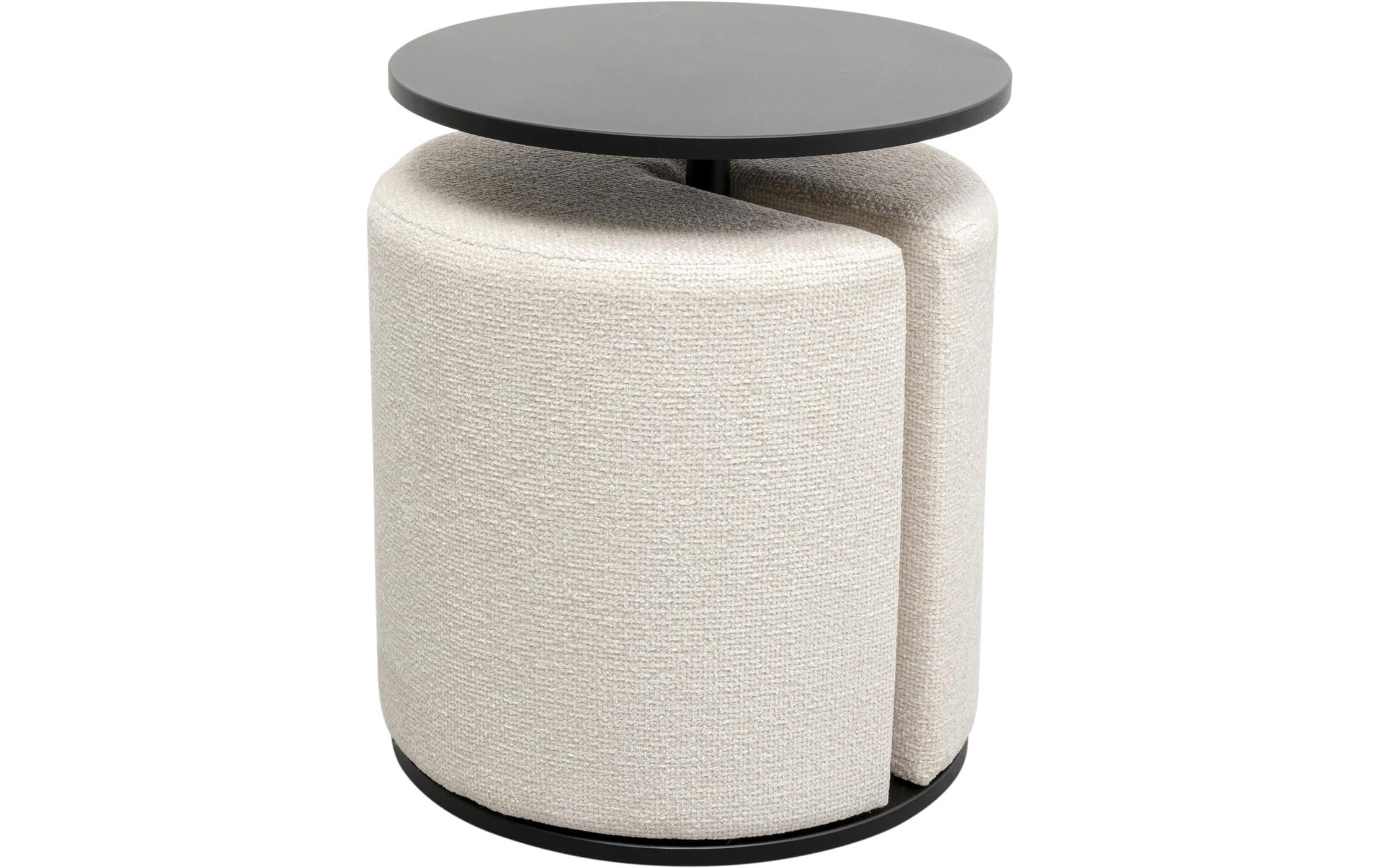 Kare Beistelltisch mit Hocker Better T. 2-teilig