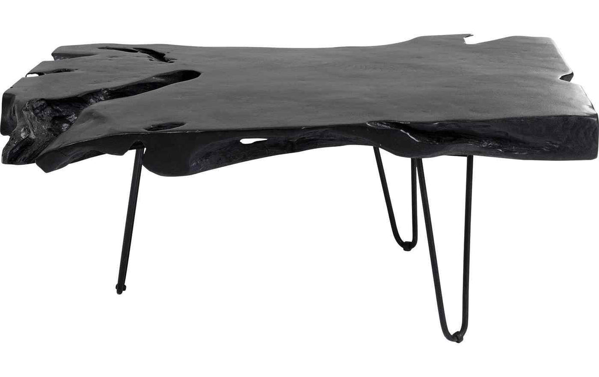 Kare Couchtisch Aspen – Schwarz, 100 × 40 × 40 cm