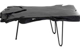 Kare Couchtisch Aspen – Schwarz, 100 × 40 × 40 cm