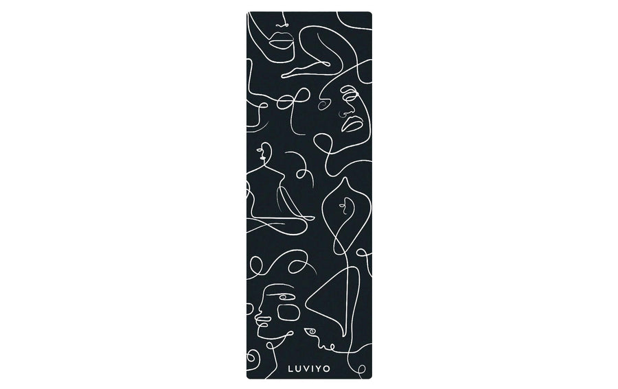 Luviyo All-In-One Yogamatte Black Marble