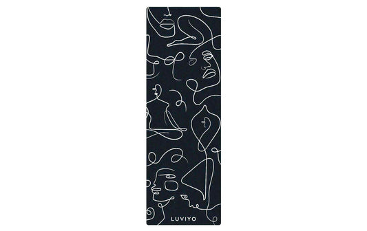 Luviyo All-In-One Yogamatte Black Marble