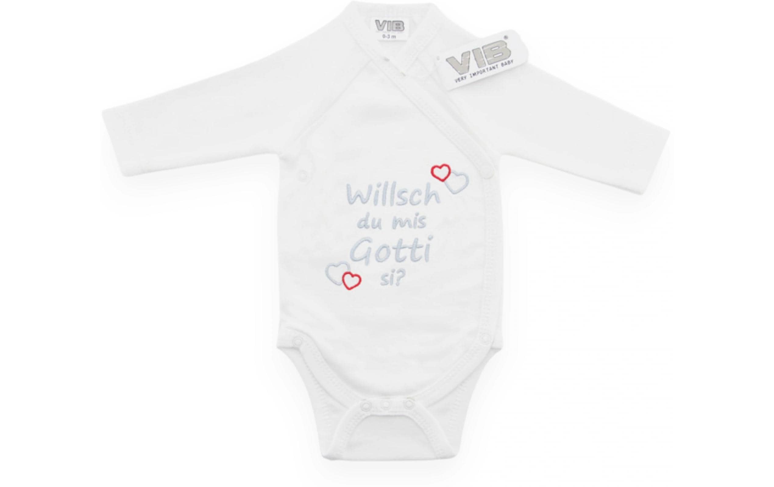Very Important Baby Body Willsch du mis Gotti si? Weiss