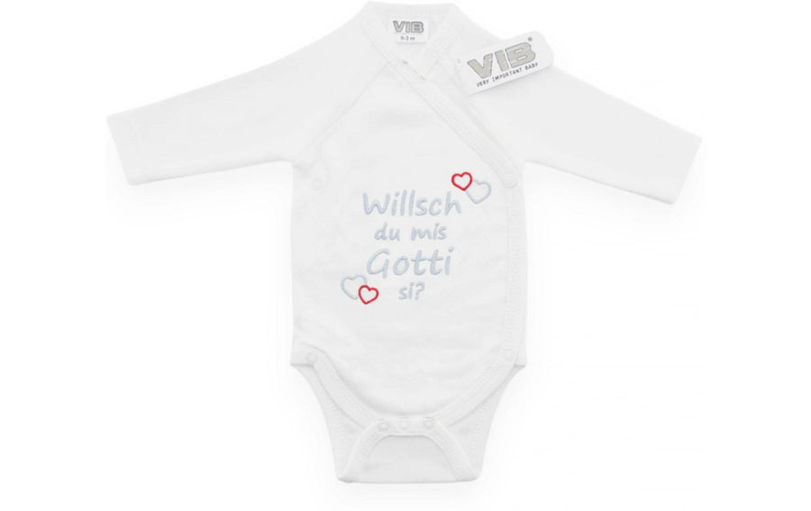 Very Important Baby Body Willsch du mis Gotti si? Weiss
