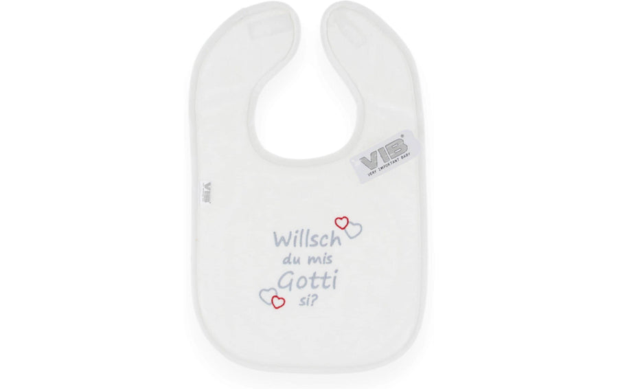 Very Important Baby Lätzchen Willsch du mis Gotti si? Weiss
