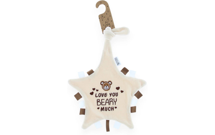 Very Important Baby Schmusetuch Stern Love you BEARY much Beige