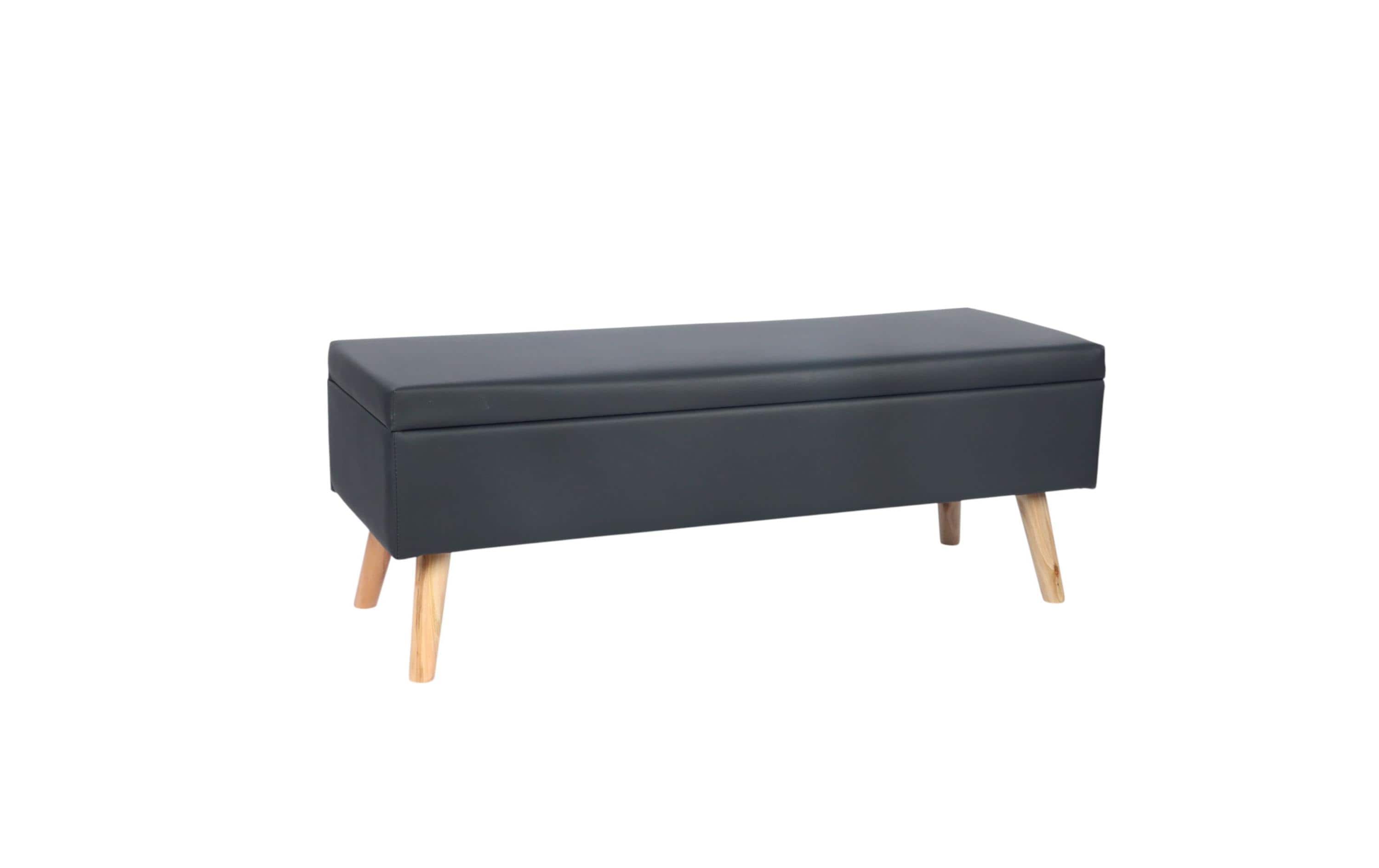 relaxdays Sitzbank mit Stauraum Kunstl.
