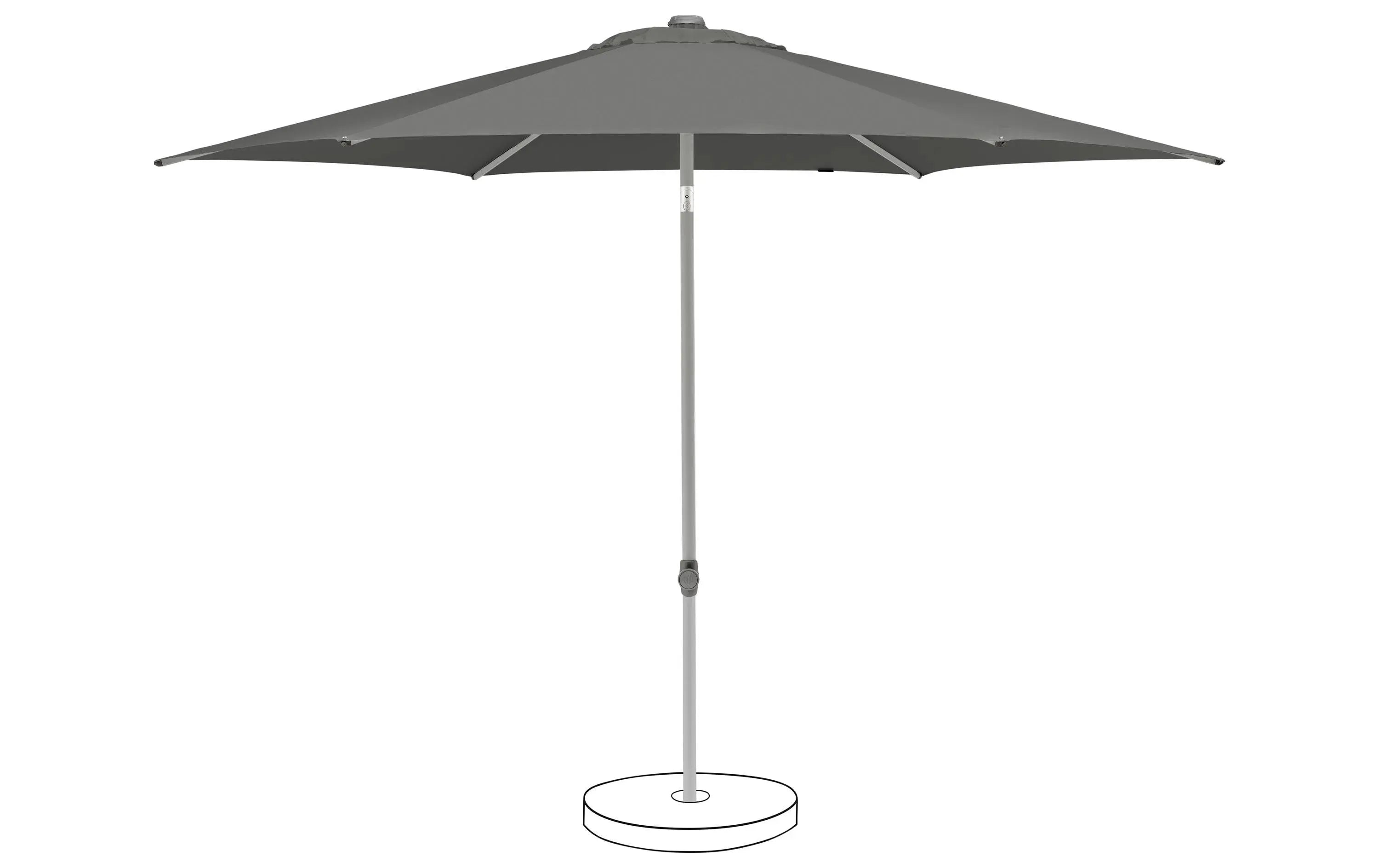 Suncomfort by Glatz Sonnenschirm Pop Up Steingrau
