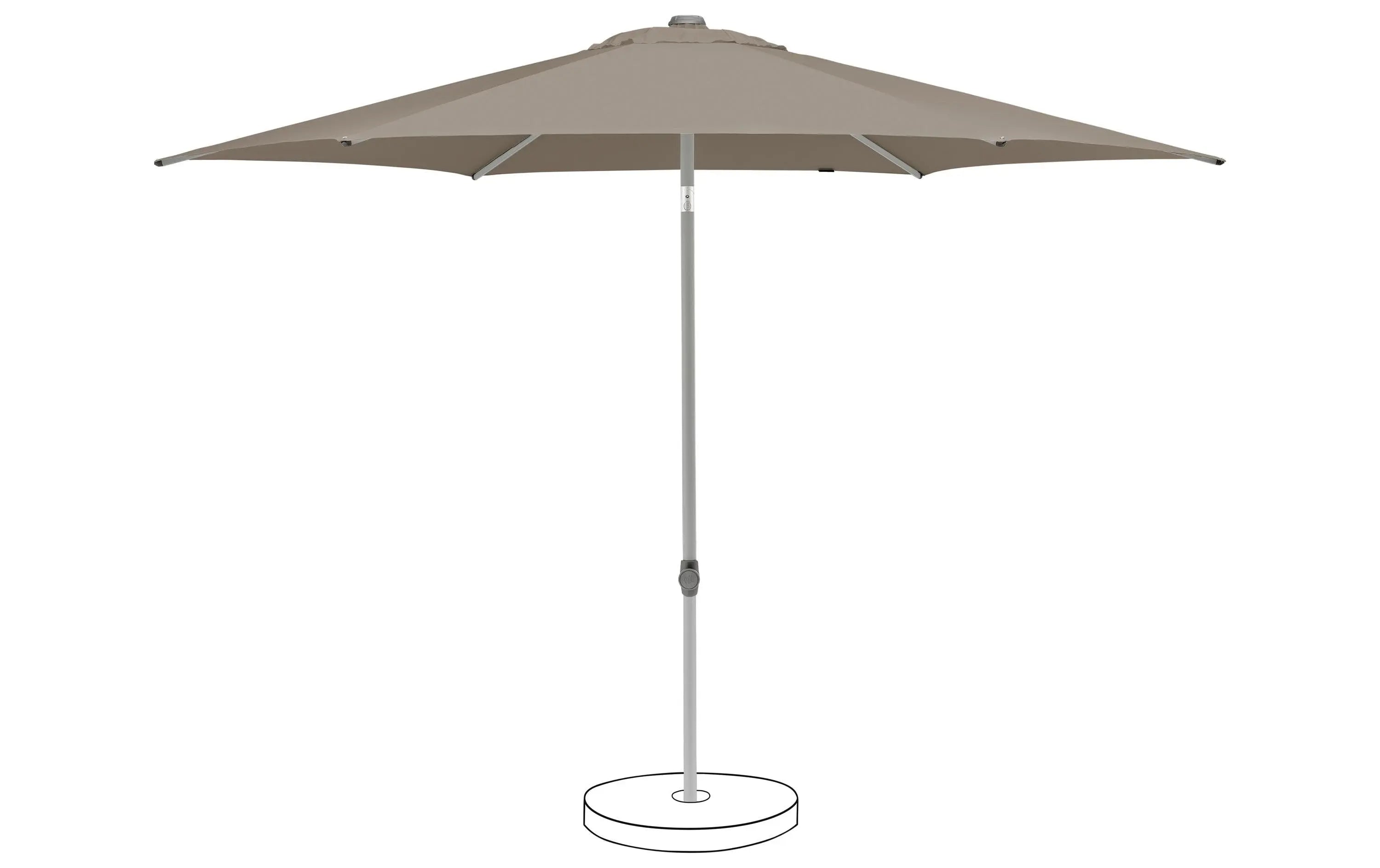 Suncomfort by Glatz Sonnenschirm Pop Up Helltaupe