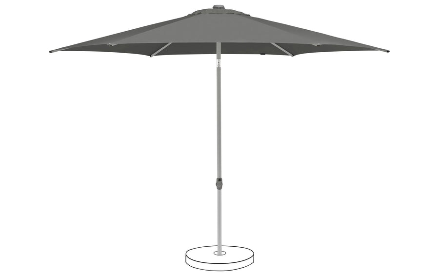 Suncomfort by Glatz Sonnenschirm Pop Up Steingrau