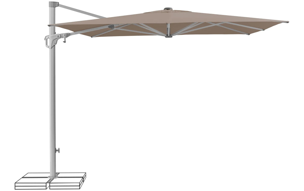 Suncomfort by Glatz Sonnenschirm Familyflex Helltaupe