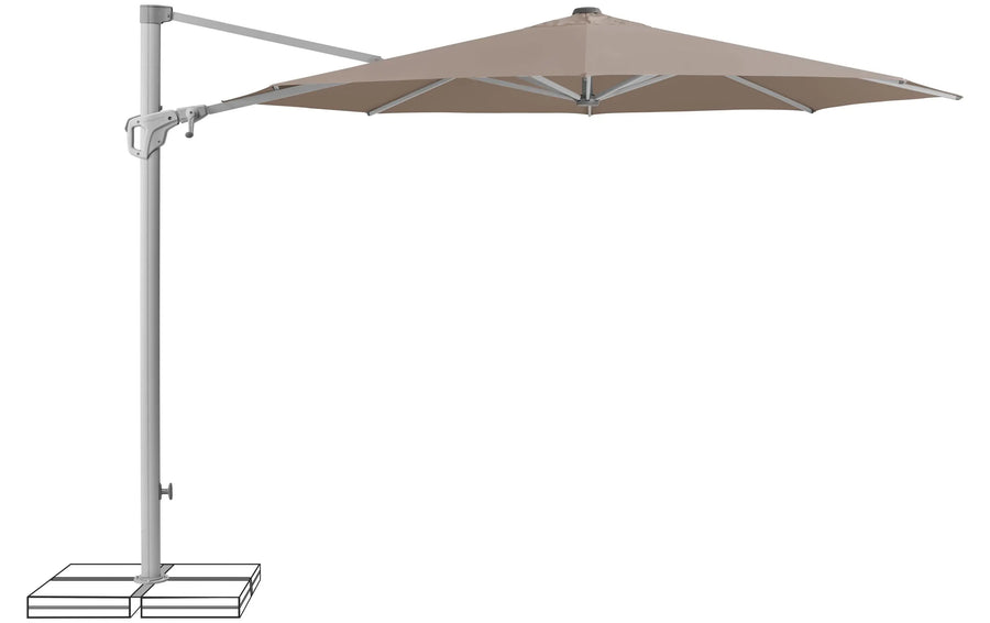 Suncomfort by Glatz Sonnenschirm Familyflex Helltaupe