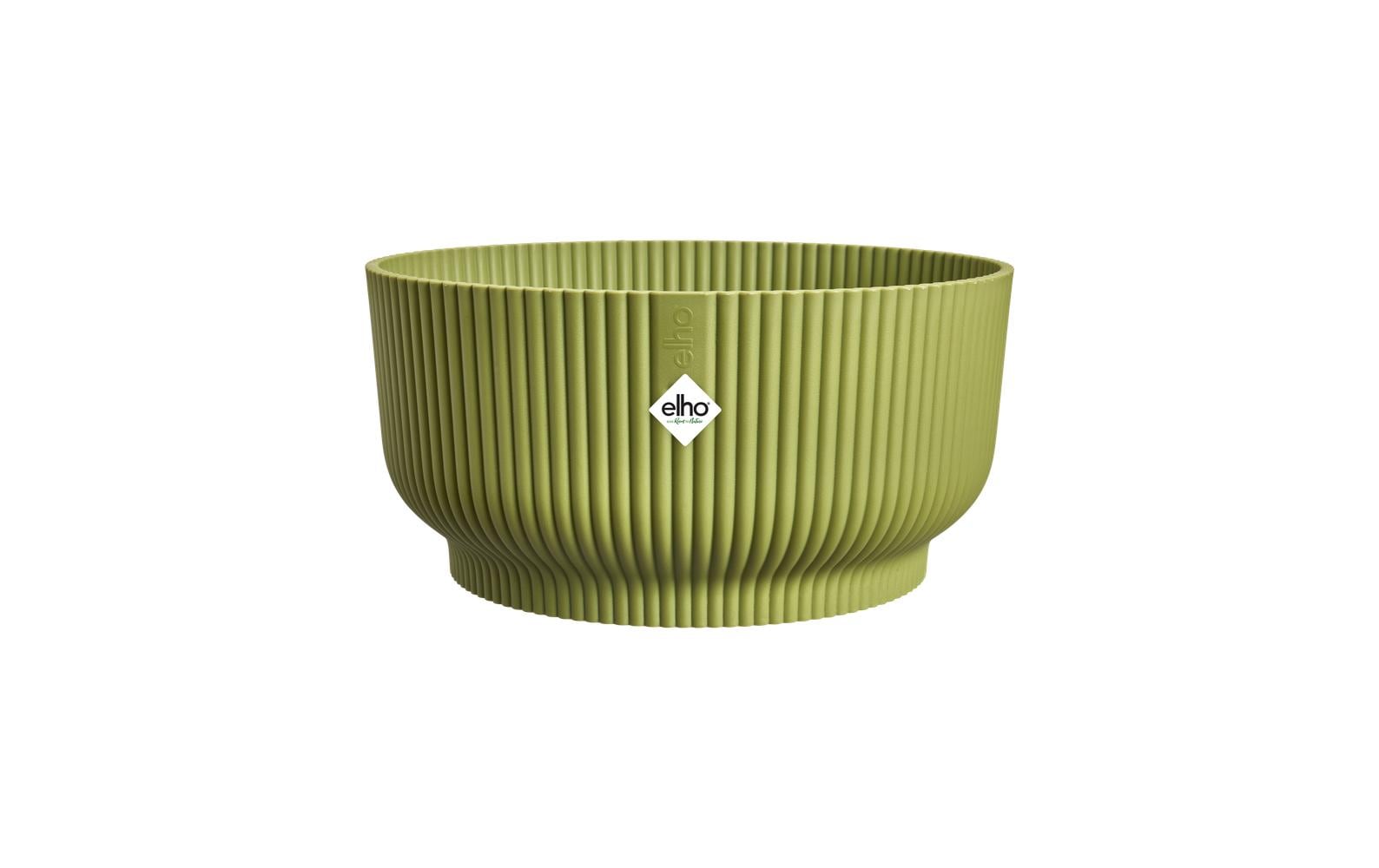Elho Vibes Fold Bowl Blumentopf aus recyceltem Kunststoff in Grün, 25 cm Garten & Outdoor > Pflanzen > Pflanzengefäße Elho