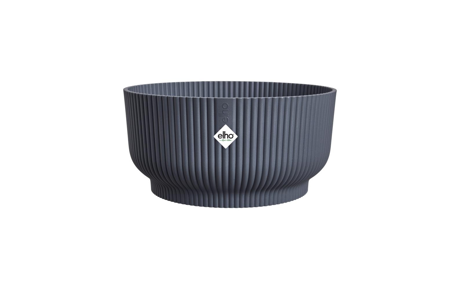 Elho Vibes Fold Bowl Blumentopf aus recyceltem Kunststoff Schwarz 25 cm Garten & Outdoor > Pflanzen > Pflanzengefäße Elho