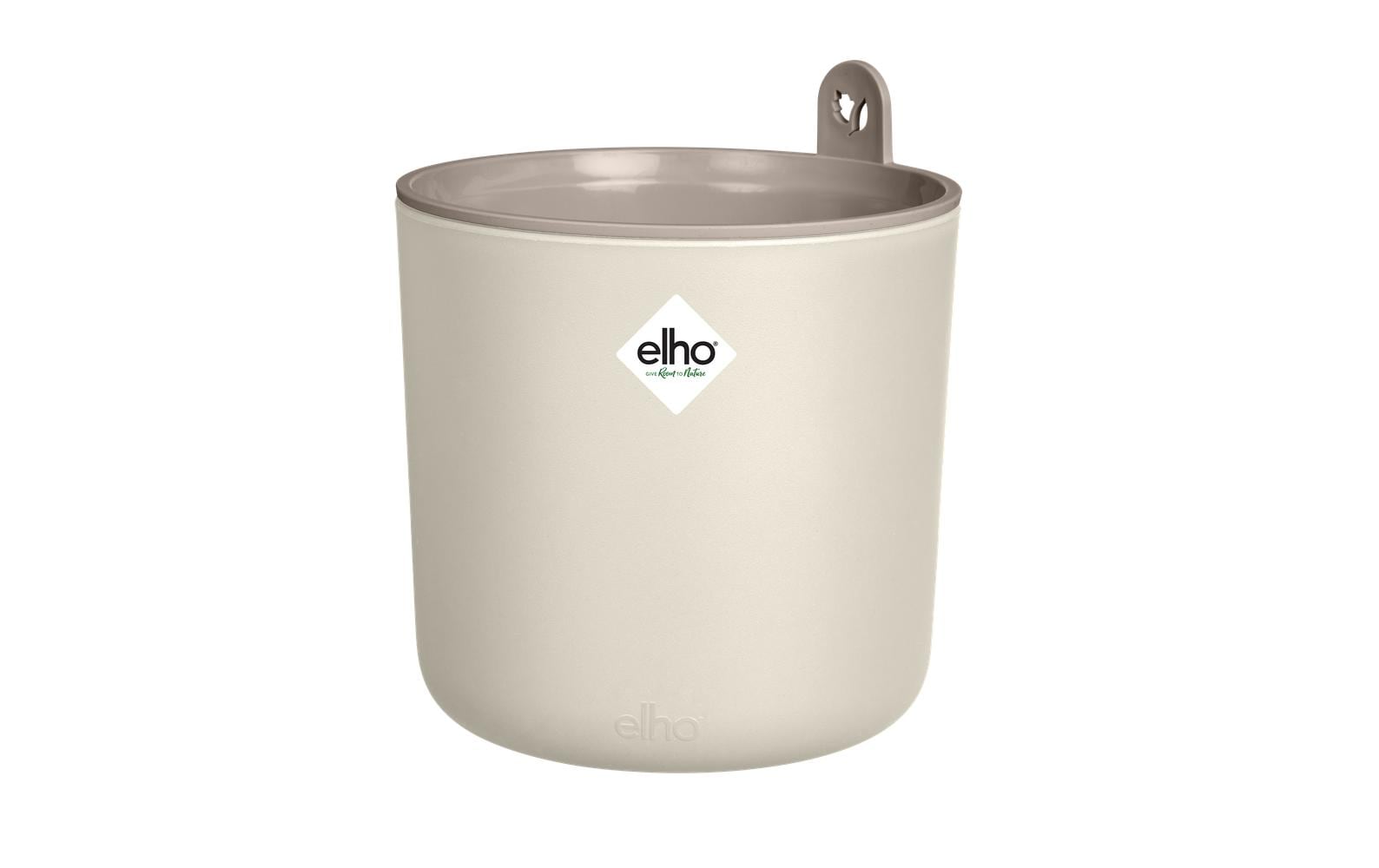 Elho Kräutertopf Weiß aus recyceltem Kunststoff, 14 cm Durchmesser Garten & Outdoor > Pflanzen > Pflanzengefäße Elho