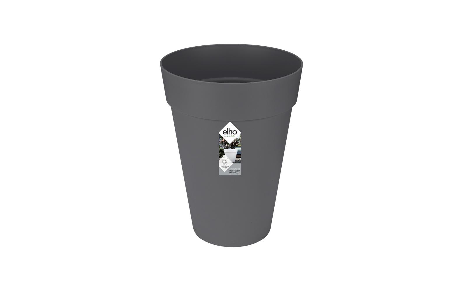 Elho Pflanzentopf Loft Urban Hoch Recycelter Kunststoff Schwarz 42 cm Garten & Outdoor > Pflanzen > Pflanzengefäße Elho