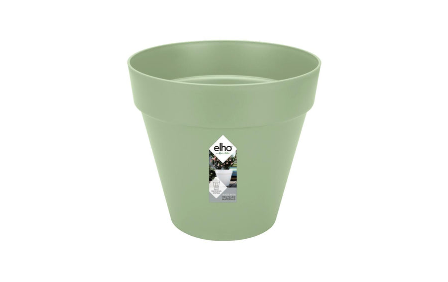 Elho Pflanzentopf Loft Urban Rund aus recyceltem Kunststoff Grün mit Rollen Garten & Outdoor > Pflanzen > Pflanzengefäße Elho