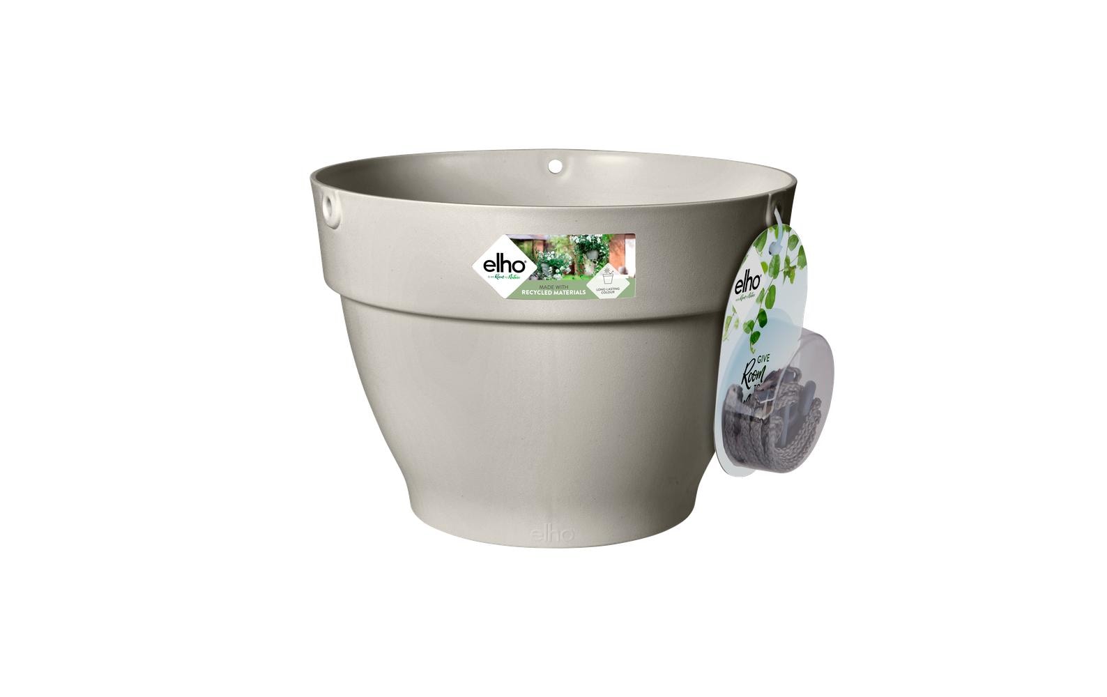 Vibia Hängeampel aus Kunststoff in Weiß für Pflanzenliebhaber Garten & Outdoor > Pflanzen > Pflanzengefäße Elho